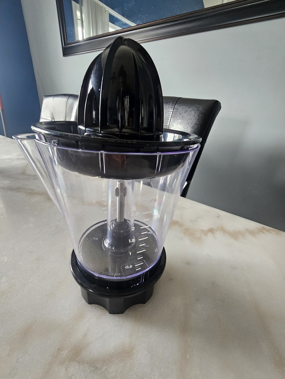 Black Electric Citrus Juicer with Measuring Pitcher